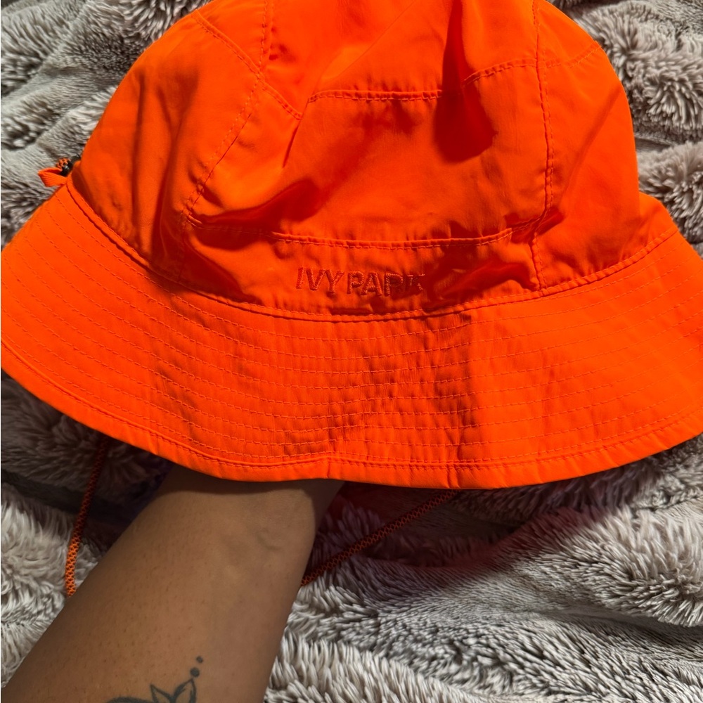 Ivy Park Bright Orange Bucket Hat - Picture 2 of 2